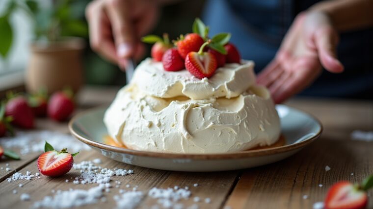 Le secret pour réussir une pavlova légère et croquante dans votre cuisine